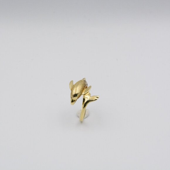 14K Dolphin Wrap Ring - Picture 10 of 11